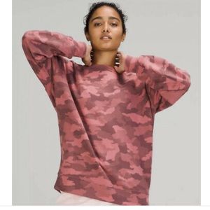 Lululemon Perfectly Oversized Crew Camo Brier Rose Multi sz10